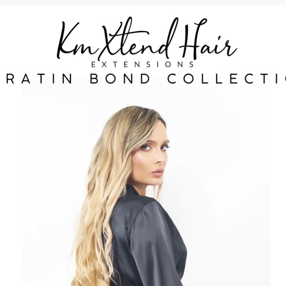 18”inch clip human Hair Extensions , blonde with highlights